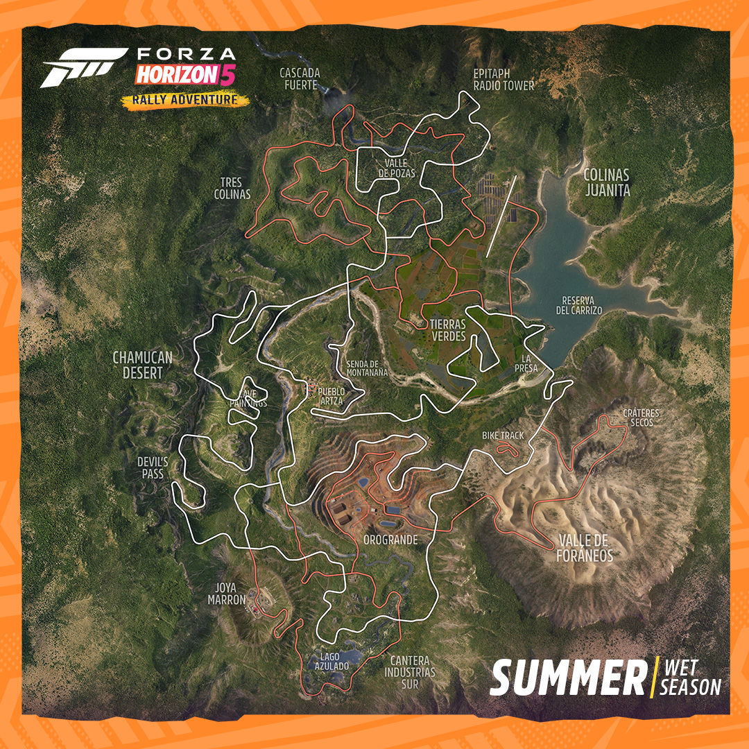 نقشه بسته گسترش دهنده Rally Adventure بازی Forza Horizon 5