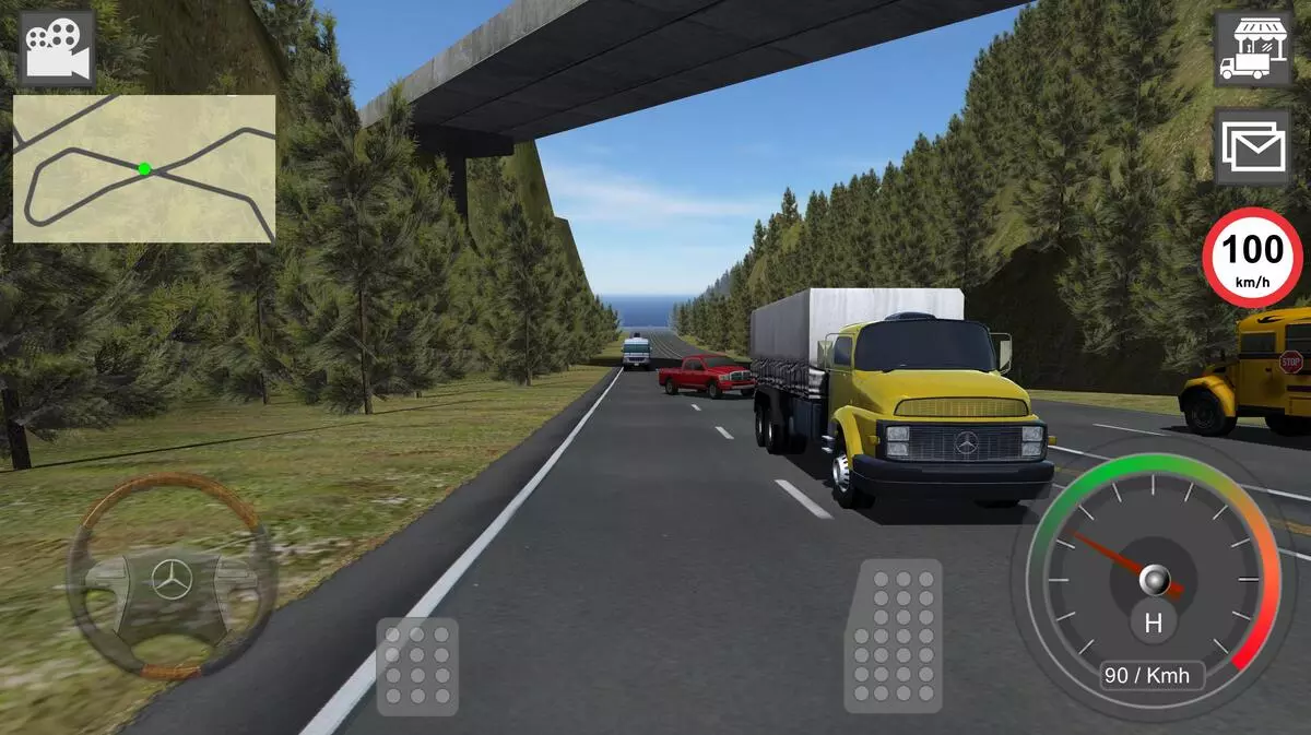 بازی اندروید Mercedes Benz Truck Simulator