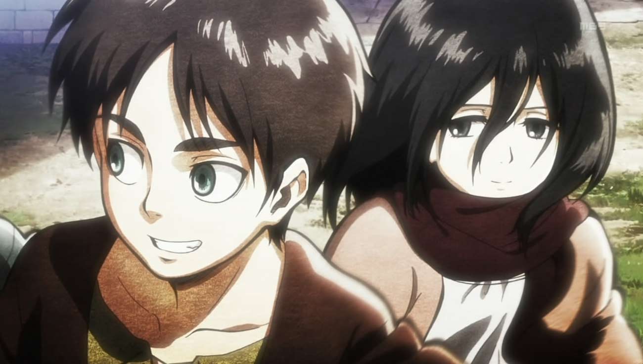 Mikasa et Eren enfants