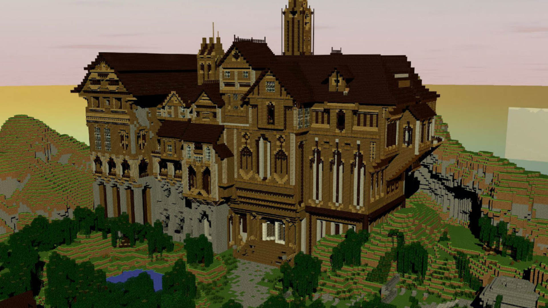 نقشه Herobrine's Mansion بازی ماینکرفت
