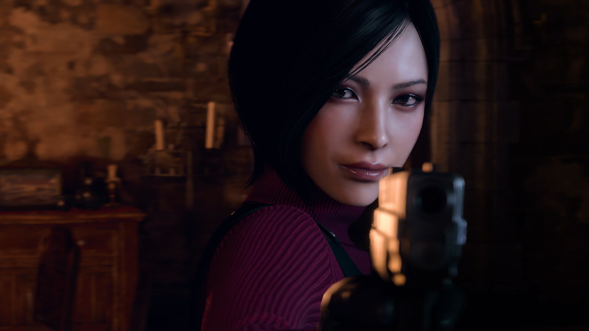 ایدا با اسلحه در ریمیک Resident Evil 4