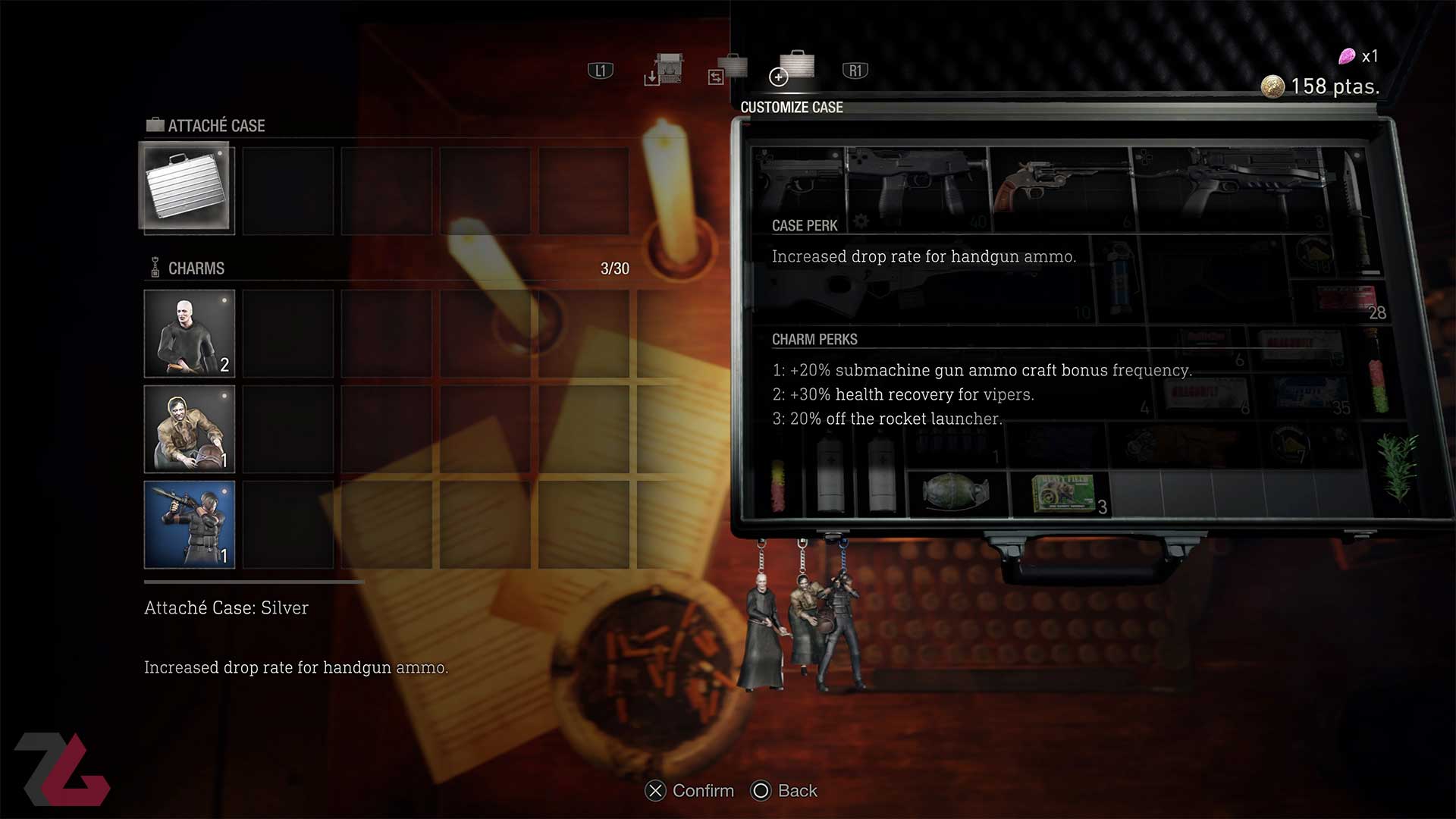 Utiliser des charmes dans Resident Evil 4 Remake en les attachant au boîtier de Lian