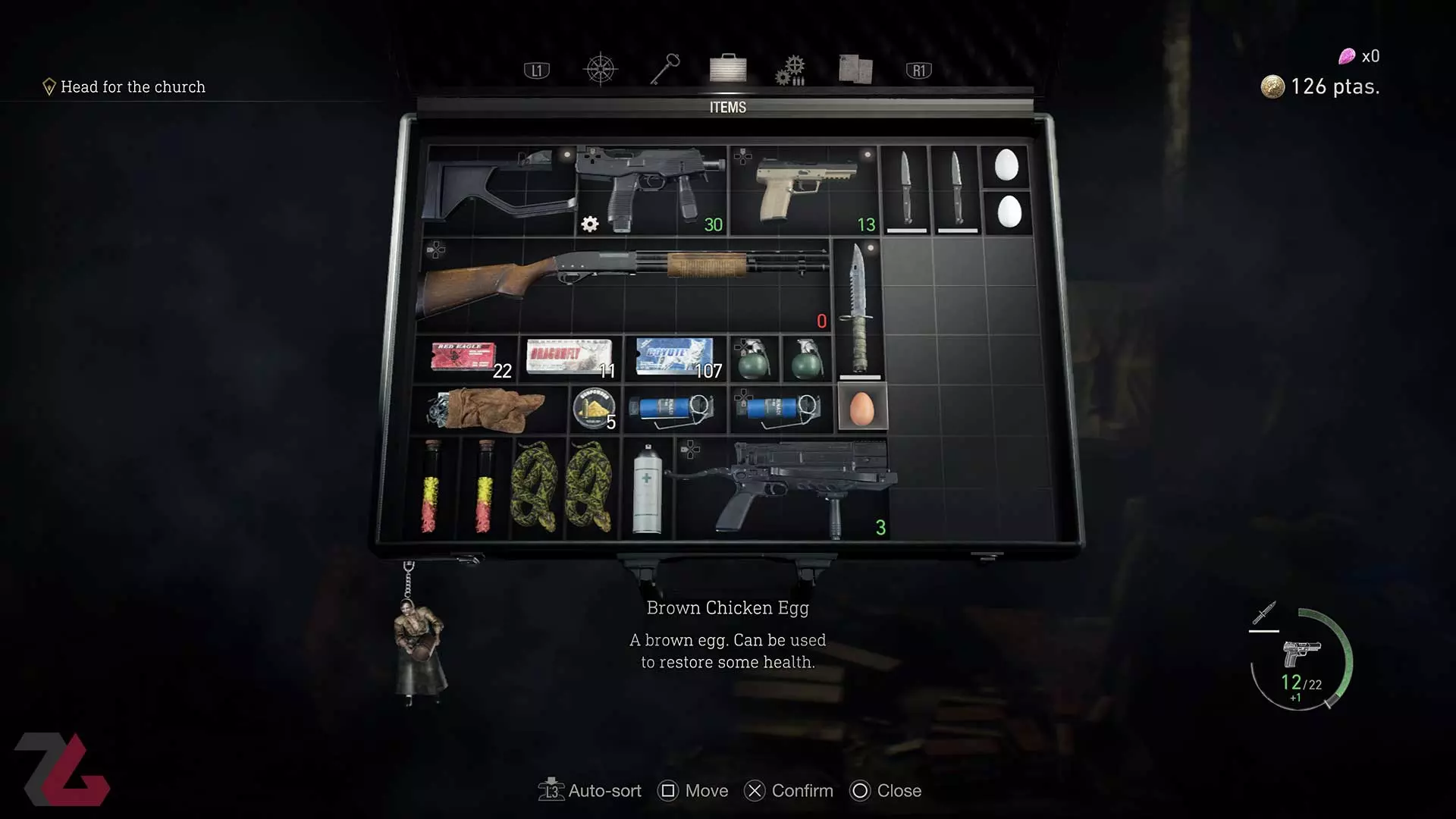 Fusil de chasse sans balles dans le remake de RE4 (Resident Evil 4) par Capcom
