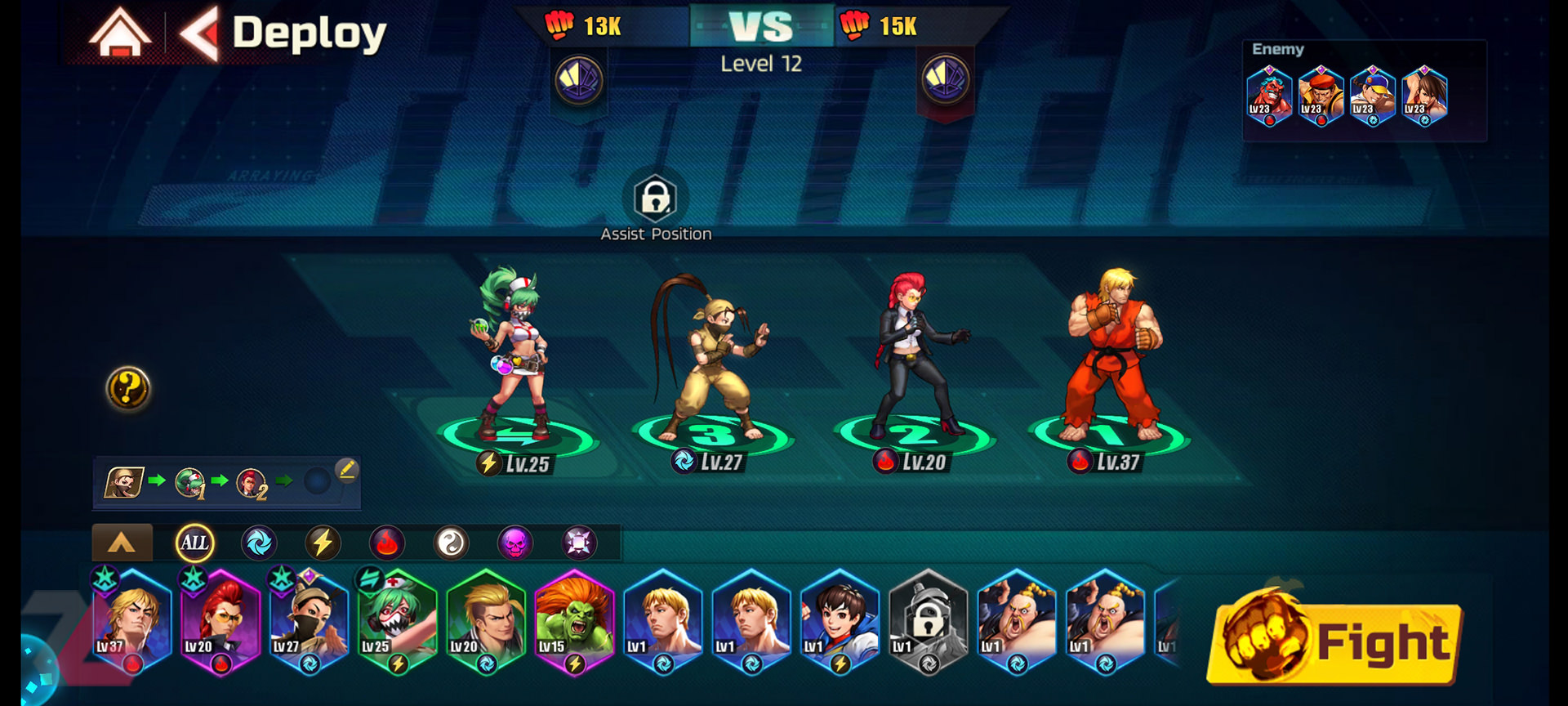 سیستم ارتقا و انتخاب کاراکتر در بازی Street Fighter: Duel