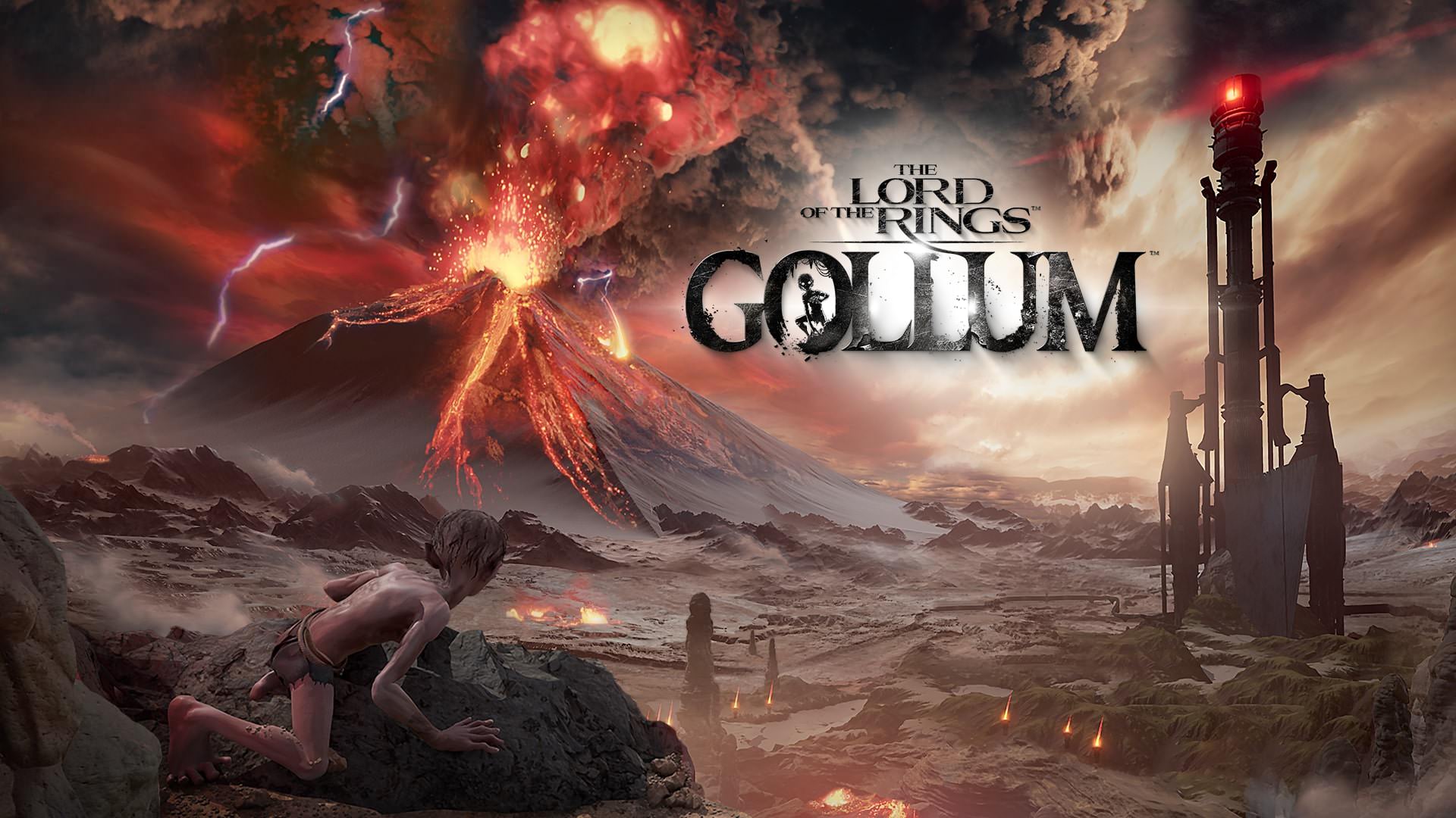 مخفی شدن گالوم پشت صخره‌ها در بازی The Lord of the Rings: Gollum