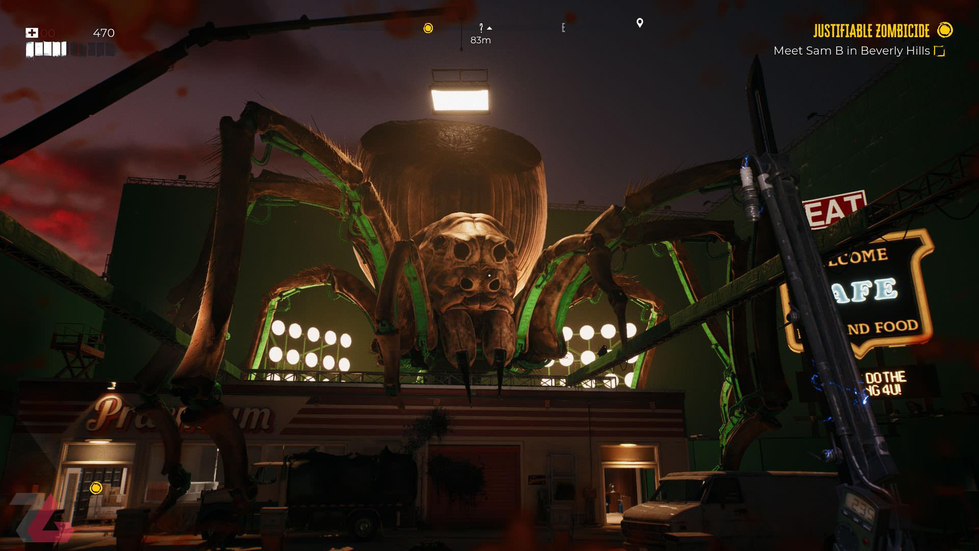 عنکبوت بزرگ در بازی Dead Island 2