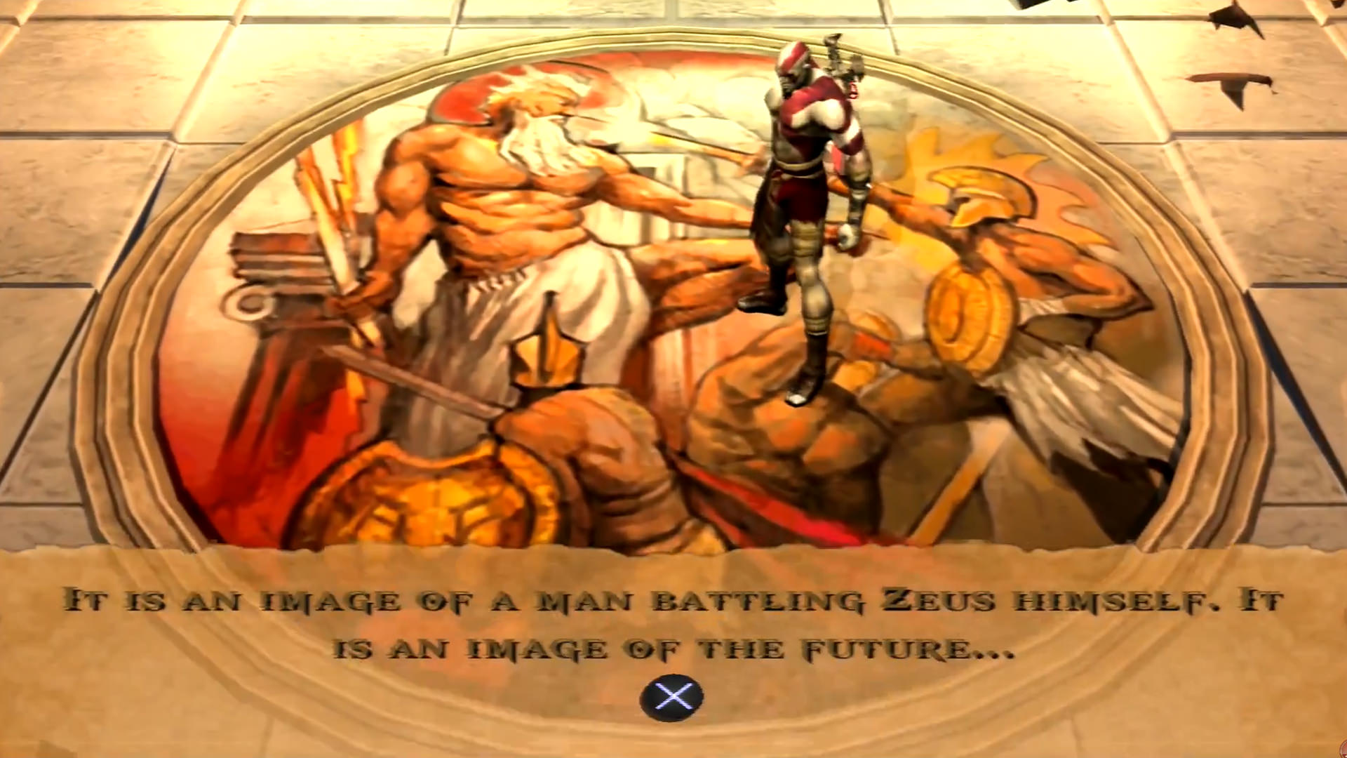 پیش‌گویی نبرد کریتوس و زئوس در بازی خدای جنگ