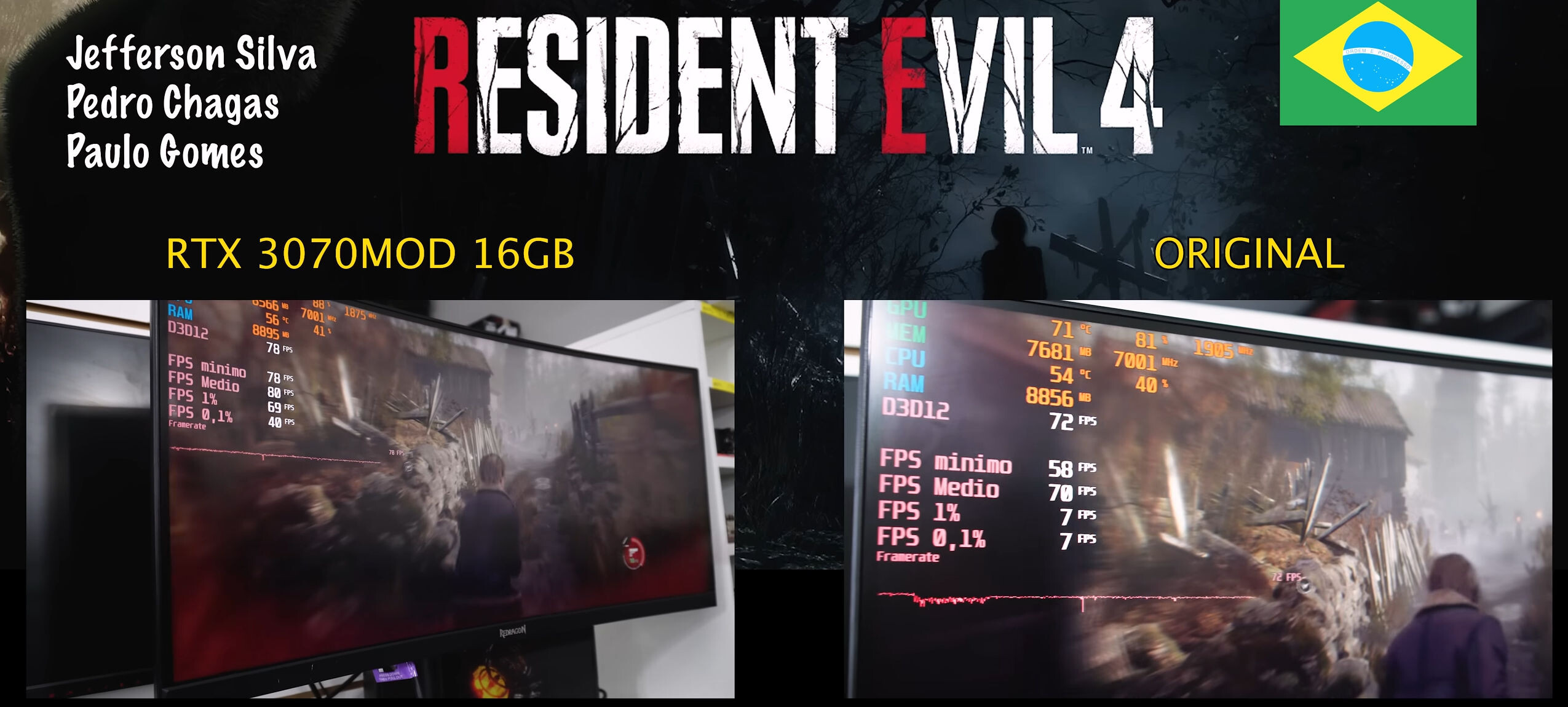 بهبود نرخ فریم بازی Resident Evil 4 با مود کارت گرافیک RTX 3070