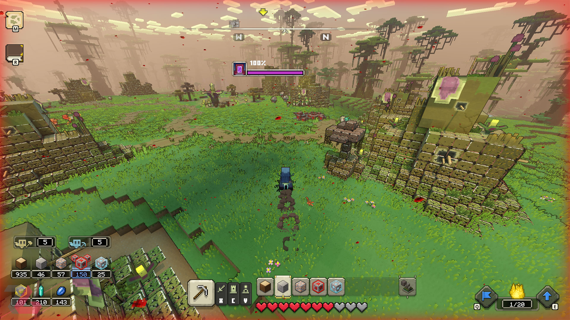 پس گرفتن دهکده در Minecraft Legends