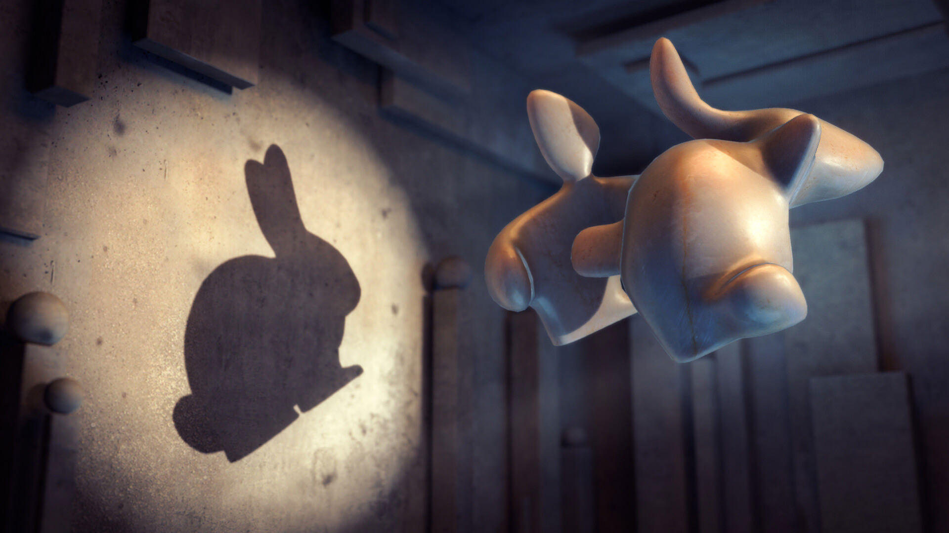نمایان کردن سایه خرگوش در بازی Shadowmatic
