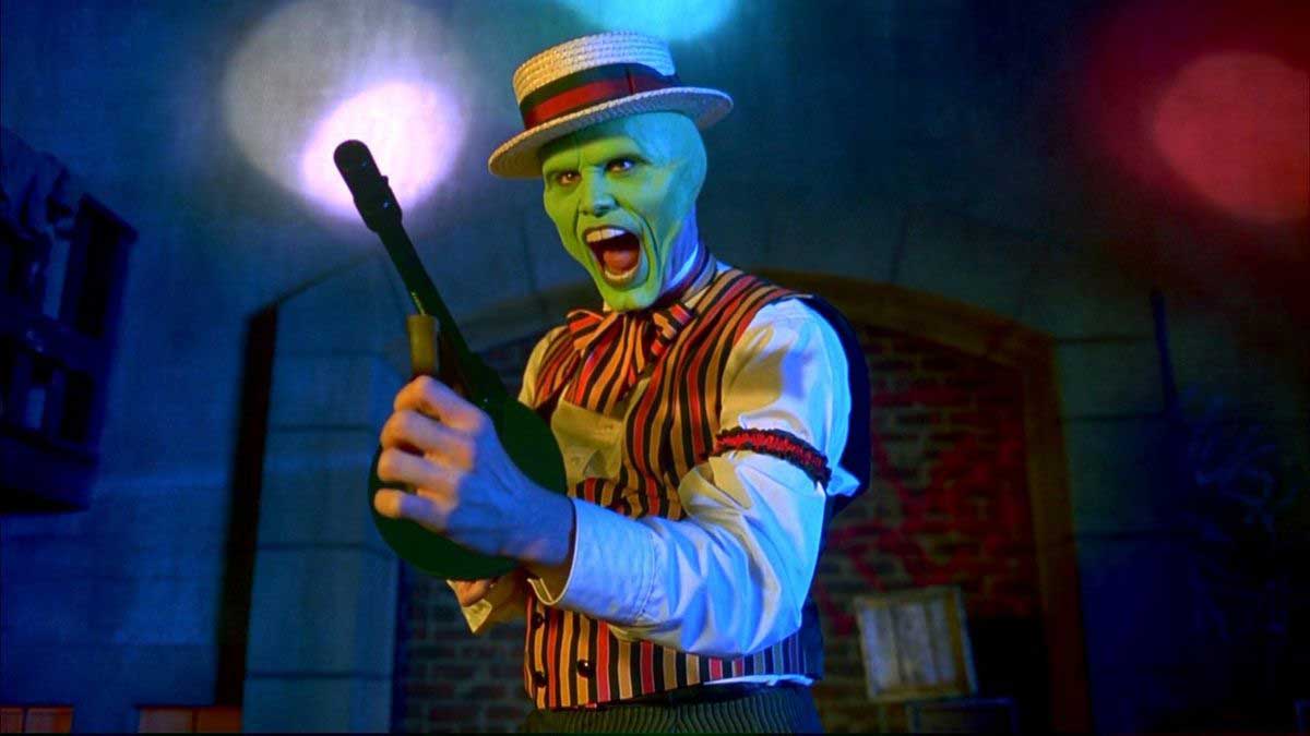 جیم کری در فیلم The Mask، یکی از برترین فیلم های ابرقهرمانی تاریخ سینما