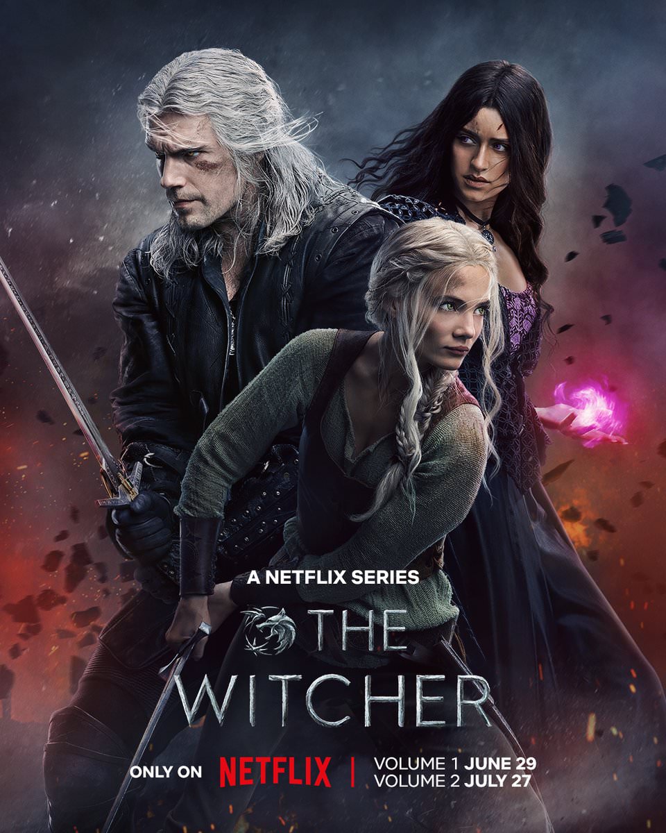 گرالت، سیری و ینفر در پوستر جدید فصل سوم سریال The Witcher
