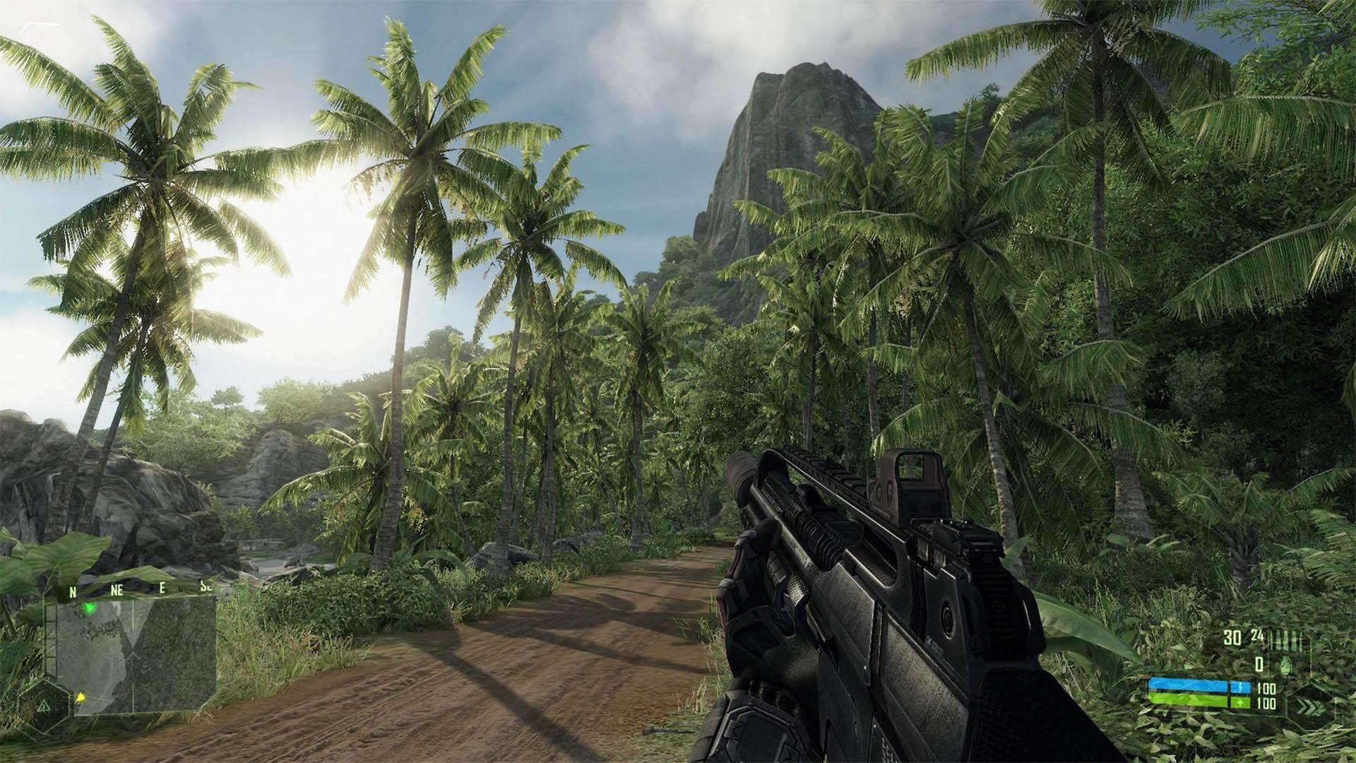 جنگل و درختان در بازی Crysis