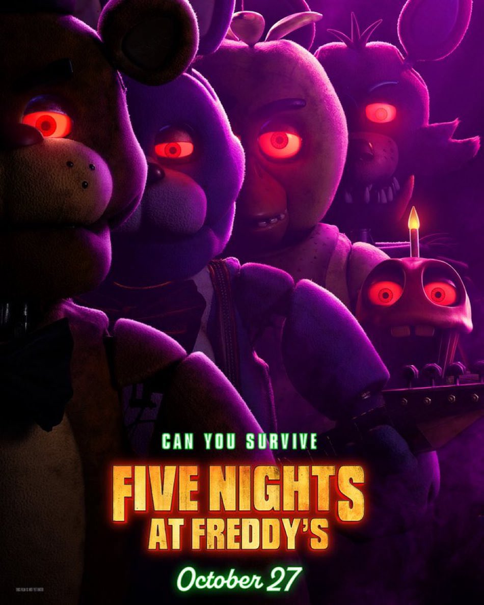 پوستر کاراکترهای فیلم ترسناک Five Nights at Freddy’s