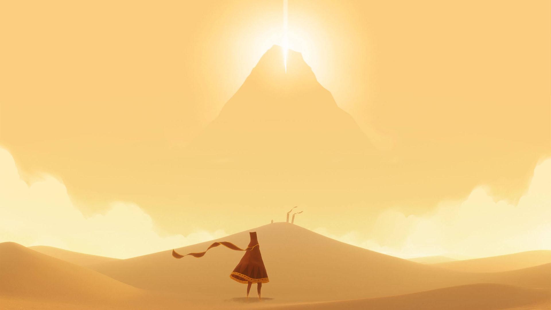 گشت و گذار در صحرا در بازی Journey