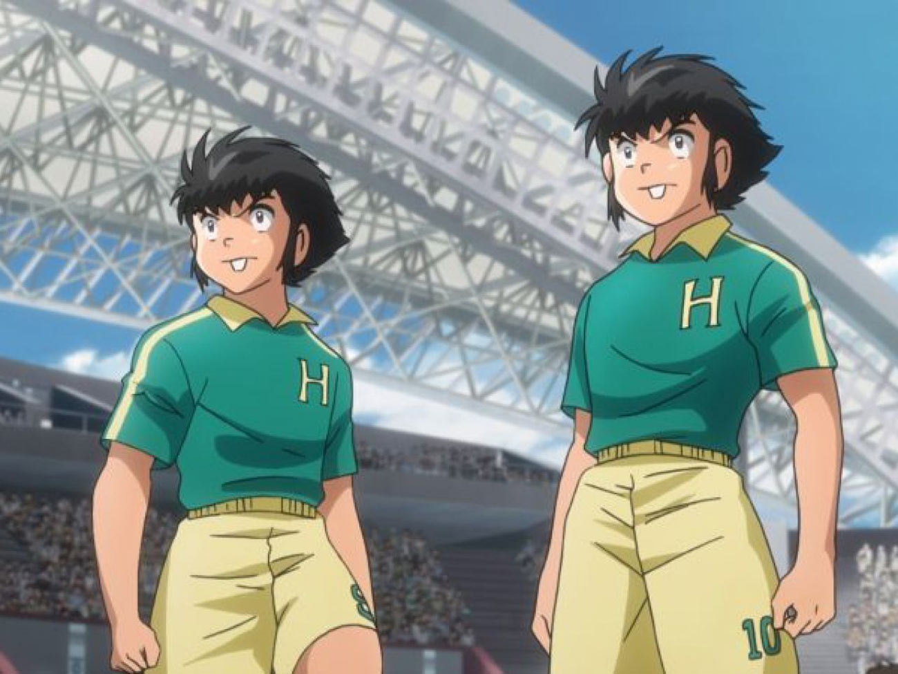 دوقلوهای کازو و ماسائو در انیمه فوتبالیست ها کاپیتان سوباسا