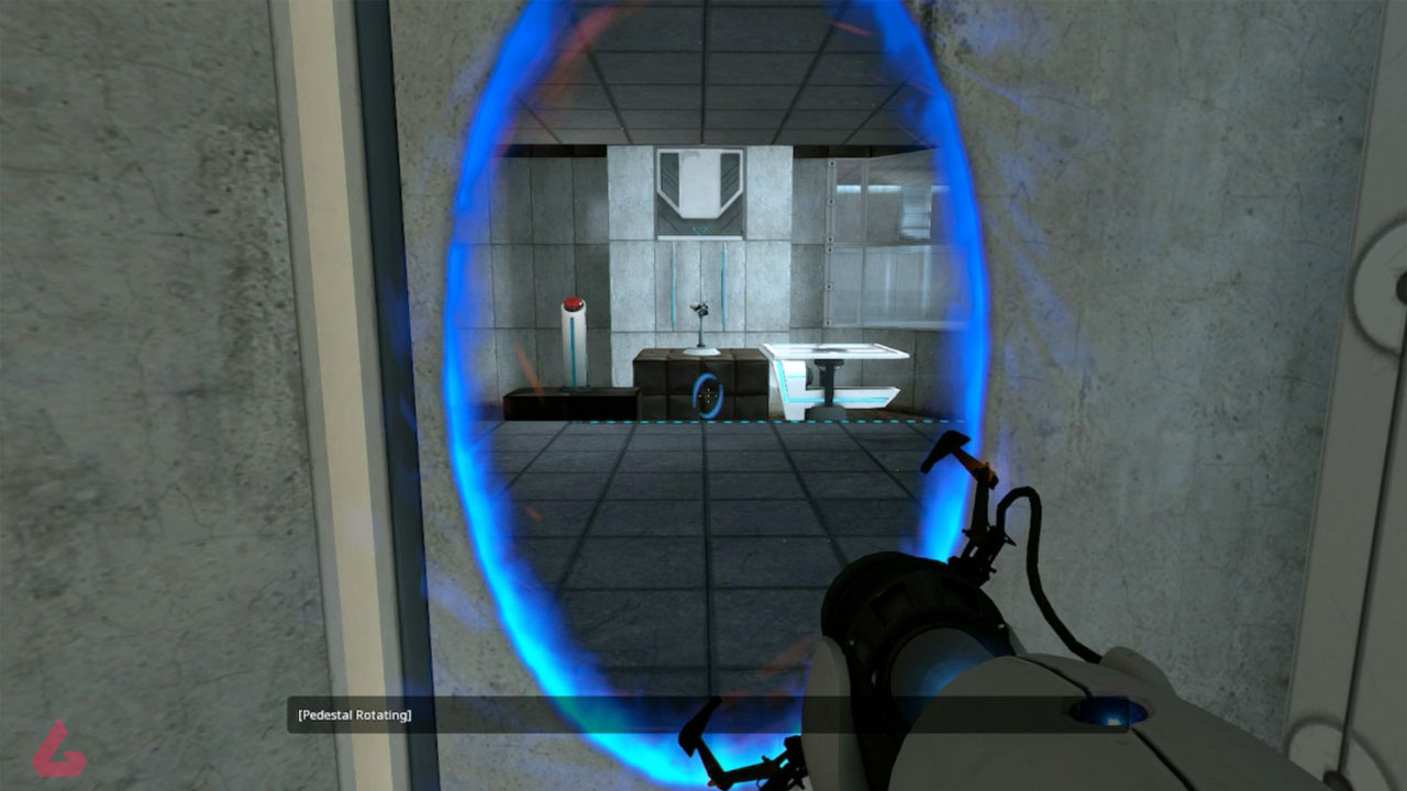 استفاده از Portal Gun در بازی Portal 2