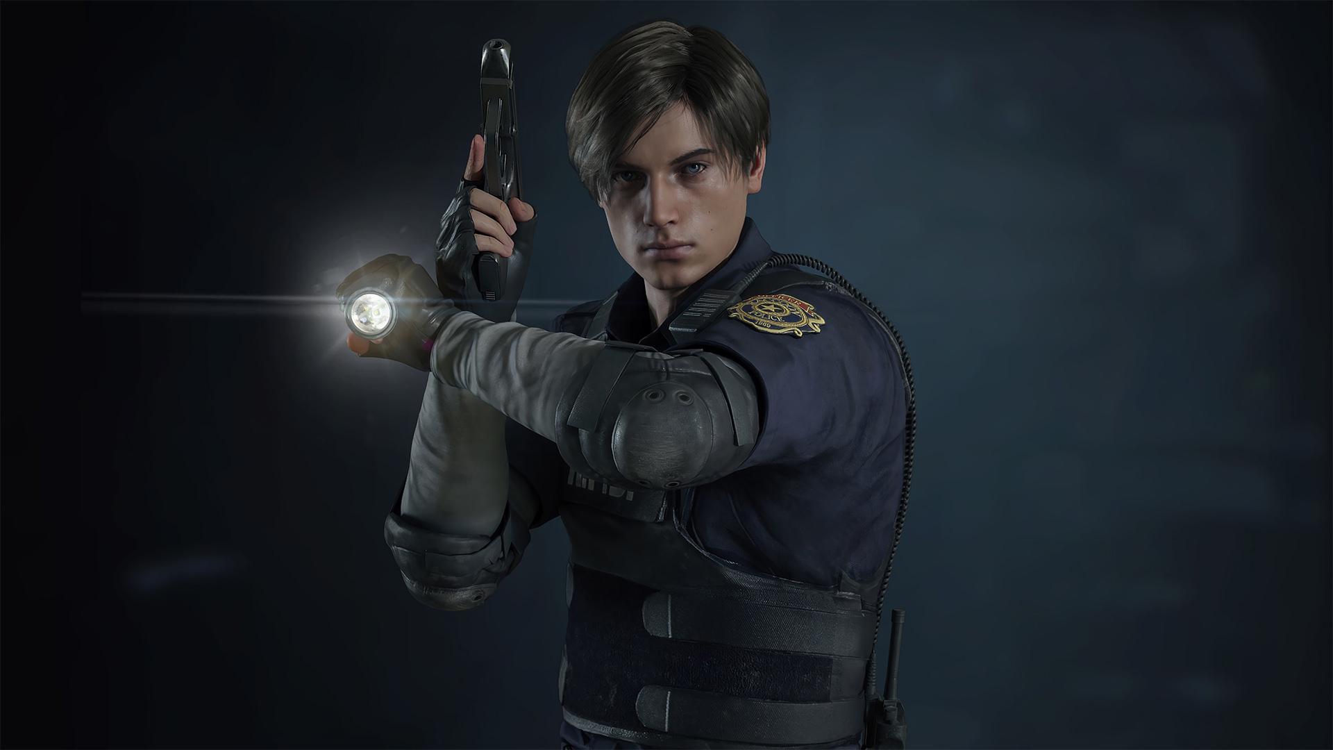 لیان اس. کندی در حال کاوش در بازی Resident Evil 2 Remake