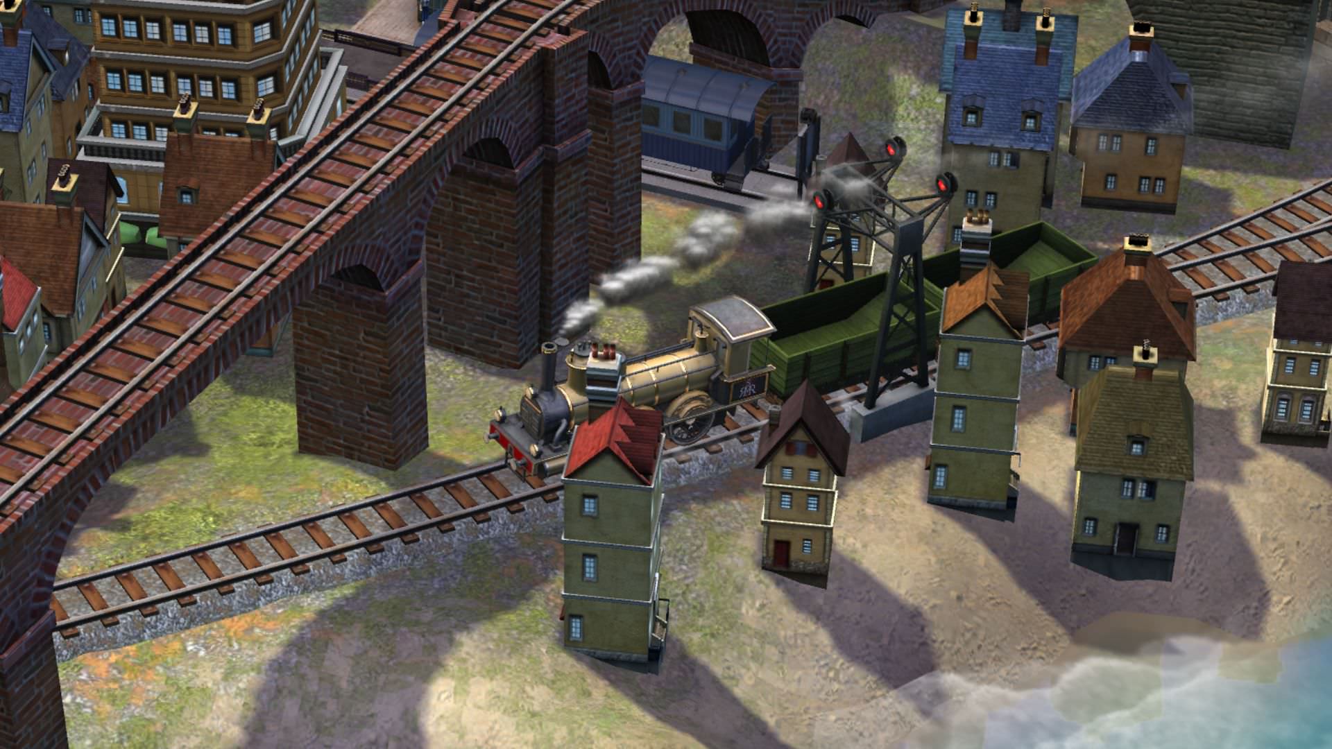 قطار در حال حرکت در بازی Sid Meier's Railroads