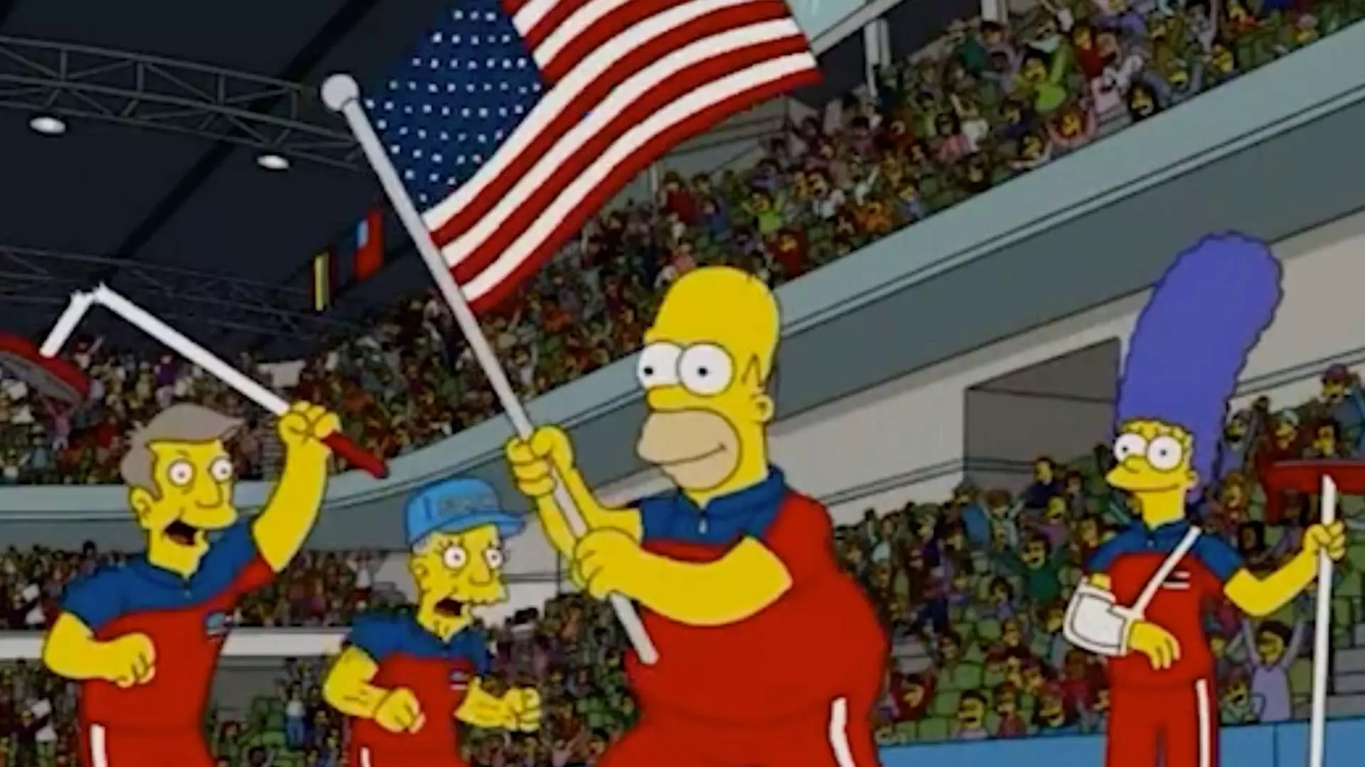 پیشگویی کسب مدال طلا المپیک رشته کرلینگ توسط آمریکا در سریال سیمپسون ها