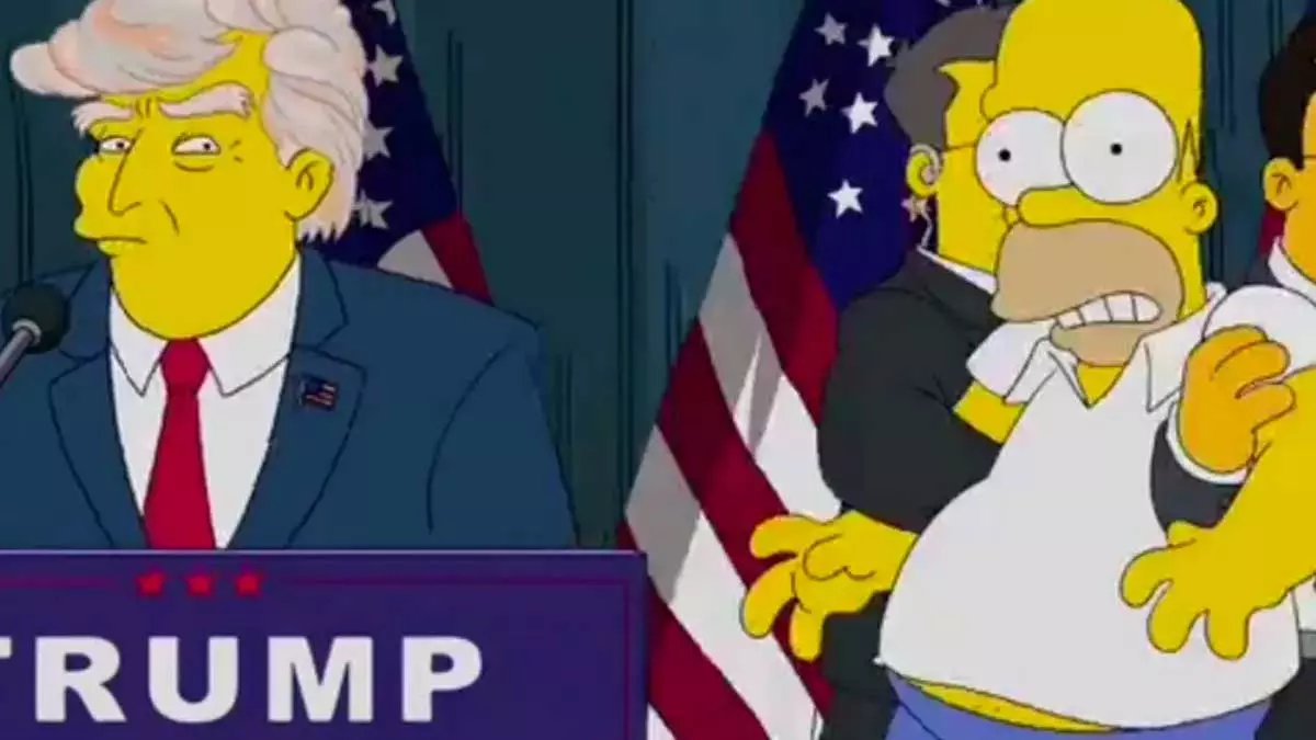 پیشبینی ریاست جمهوری ترامپ در انیمیشن سیمپسون ها