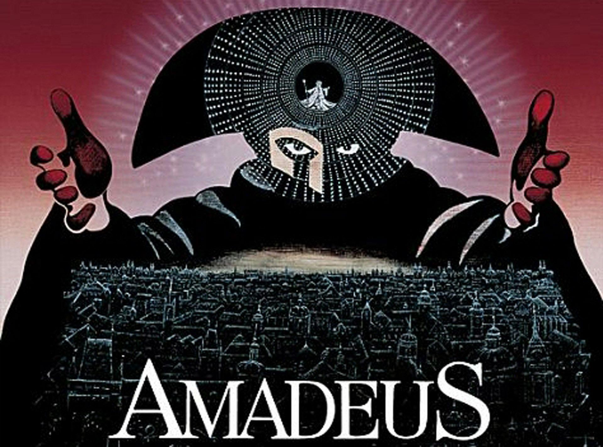 پوستر فیلم Amadeus برگرفته از ولفگانگ آمادئوس موتزارت