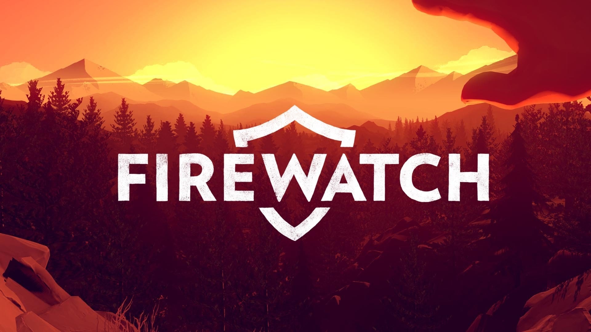 لوگو سفید رنگ بازی Firewatch