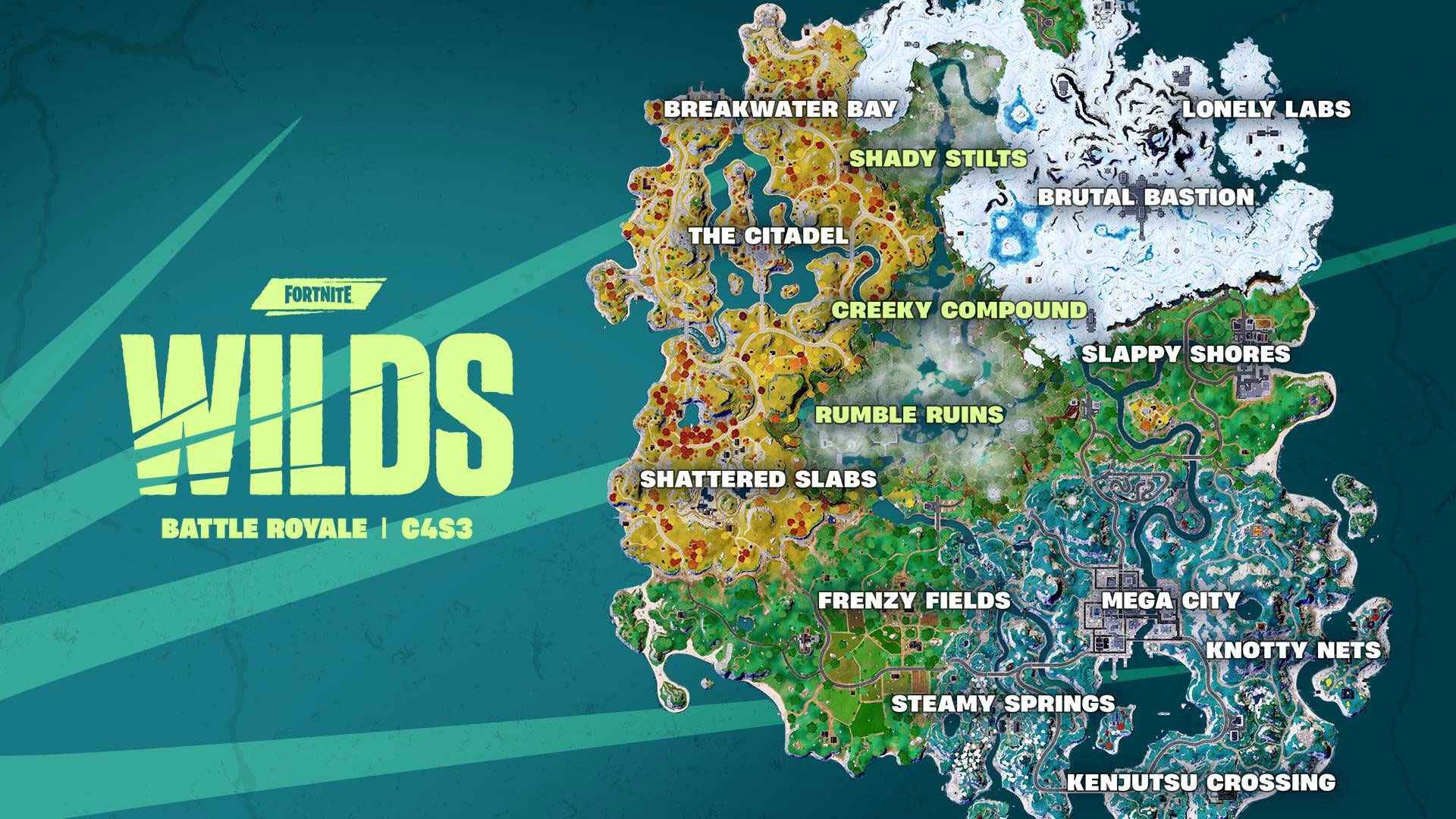 نقشه بازی Fortnite Wilds