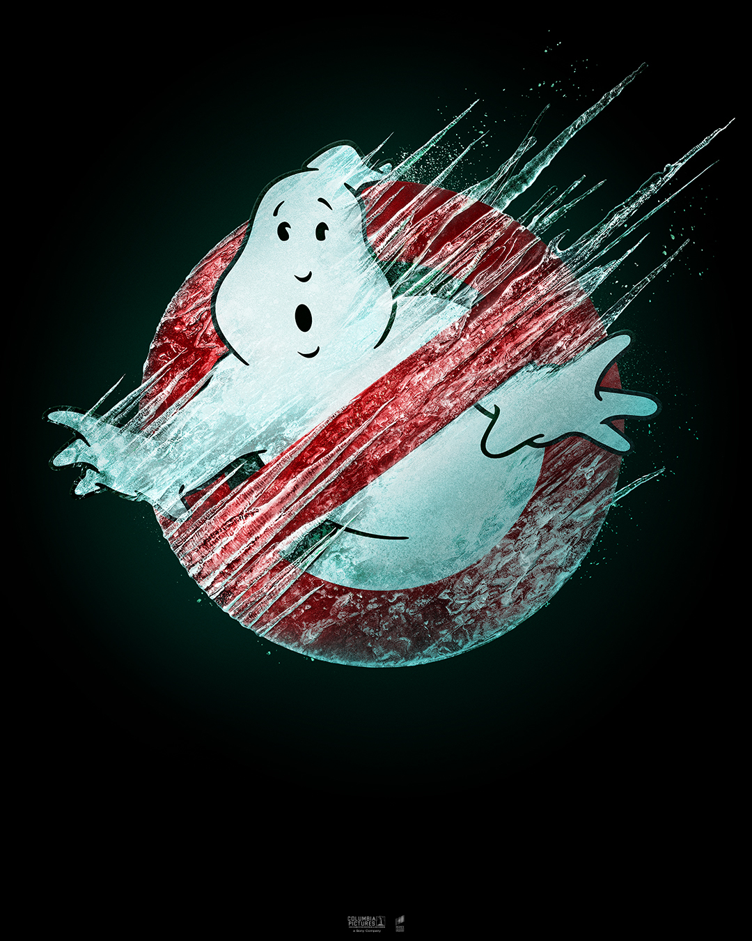 یخ‌زدگی لوگوی شکارچیان ارواح در پوستر فیلم Ghostbusters: Afterlife 2 