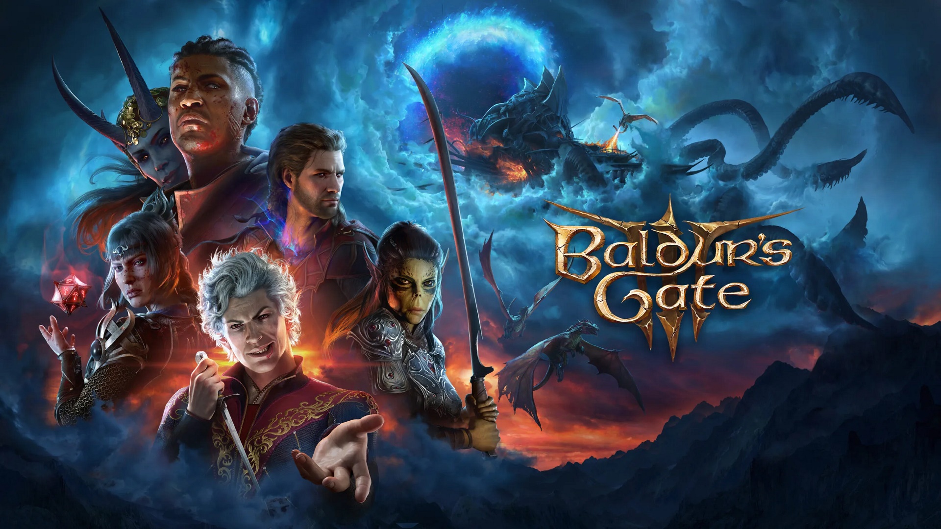 شخصیت‌ها و لوگوی بازی Baldur’s Gate 3