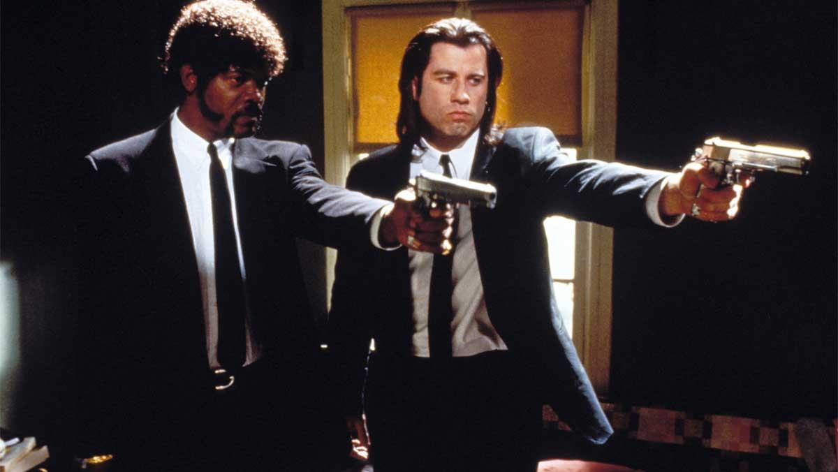 جان تراولتا و ساموئل ال. جکسون در فیلم Pulp Fiction سال ۱۹۹۴ میلادی
