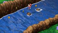 پریدن ماریو از روی بشکه‌های آب درون رودخانه در ریمیک Super Mario RPG