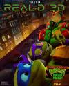 پوستر RealD 3D انیمیشن Teenage Mutant Ninja Turtles: Mutant Mayhem