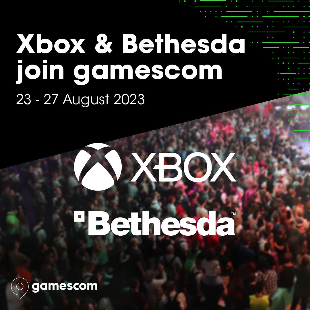 پوستر Xbox و Bethesda در Gamescom 2023