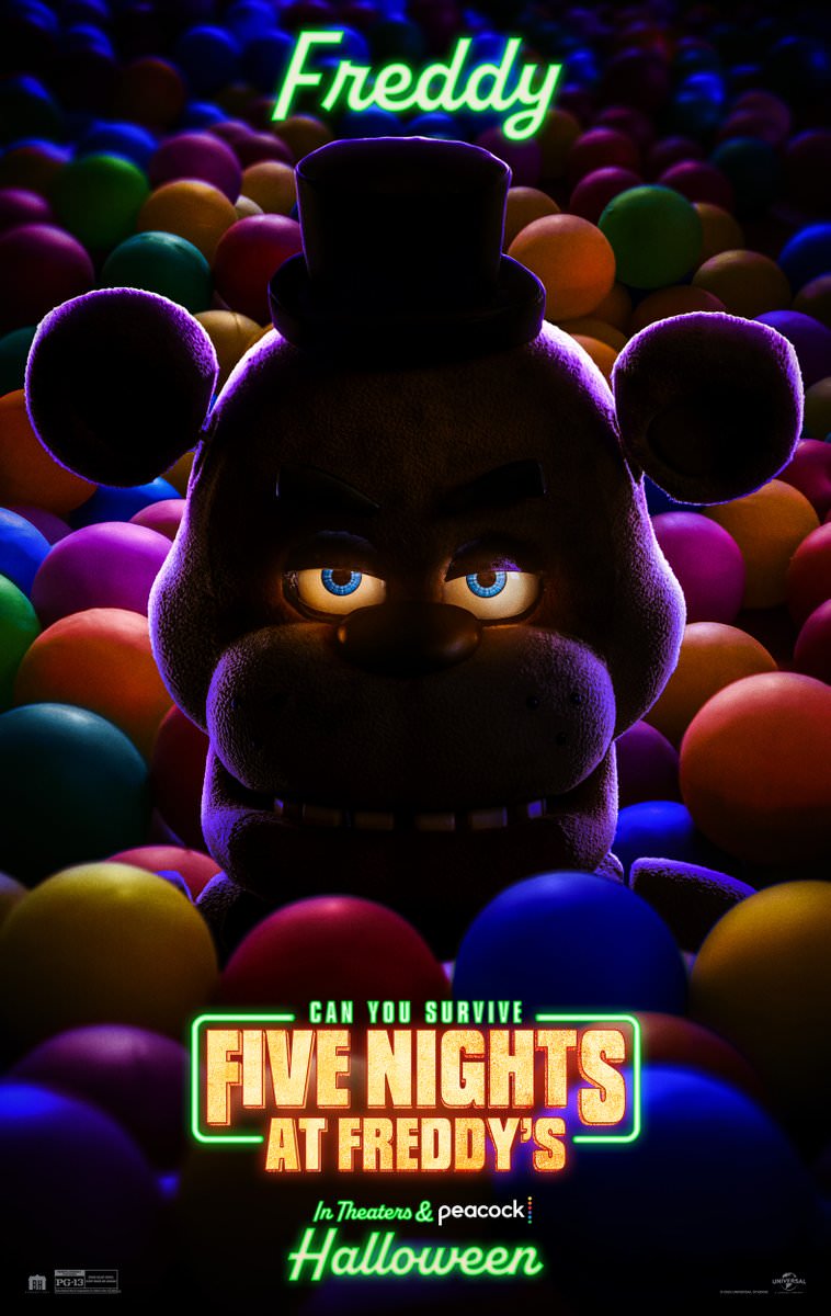 عروسک خرسی قاتل در پوستر جدید فیلم Five Nights at Freddy's