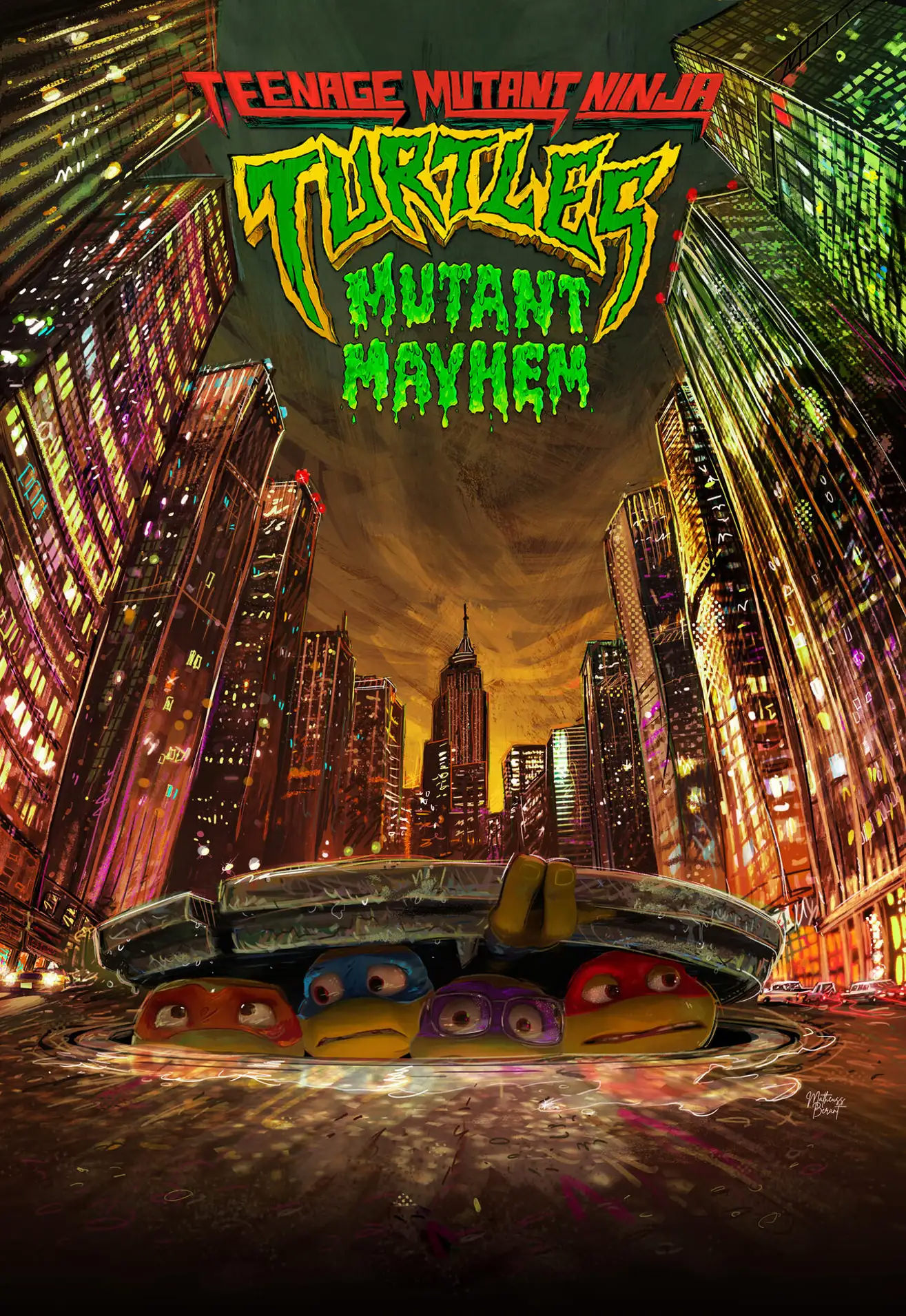 پوستر تازه انیمیشن Teenage Mutant Ninja Turtles: Mutant Mayhem