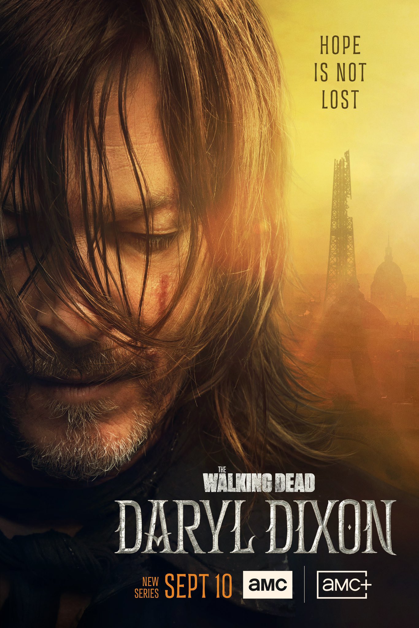 ماجراجویی دریل دیکسون در پاریس در پوستر سریال The Walking Dead: Daryl Dixon