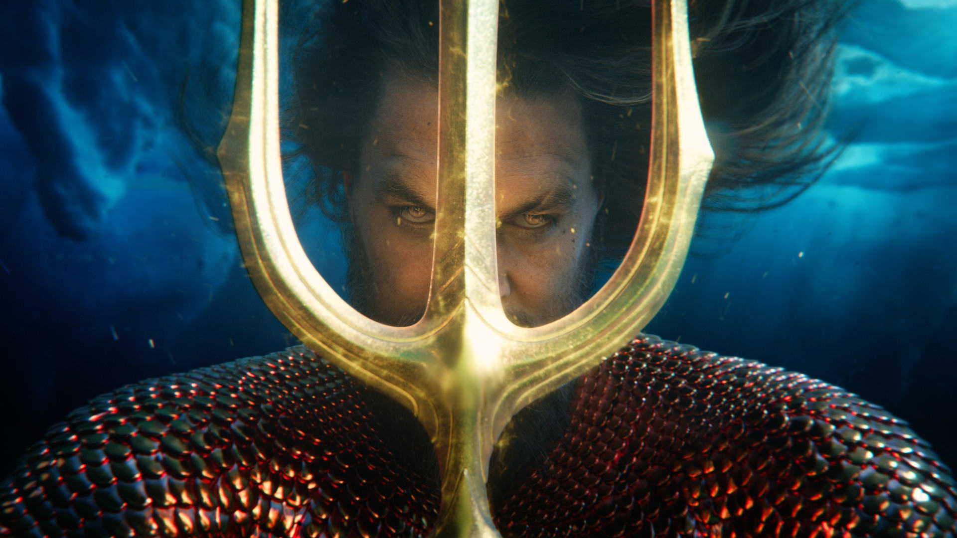آکوامن با ترایدنت نپتون آماده مبارزه در فیلم Aquaman and the Lost Kingdom می شود