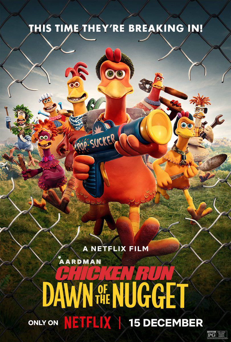 اولین پوستر انیمیشن Chicken Run: Dawn of the Nuggets 