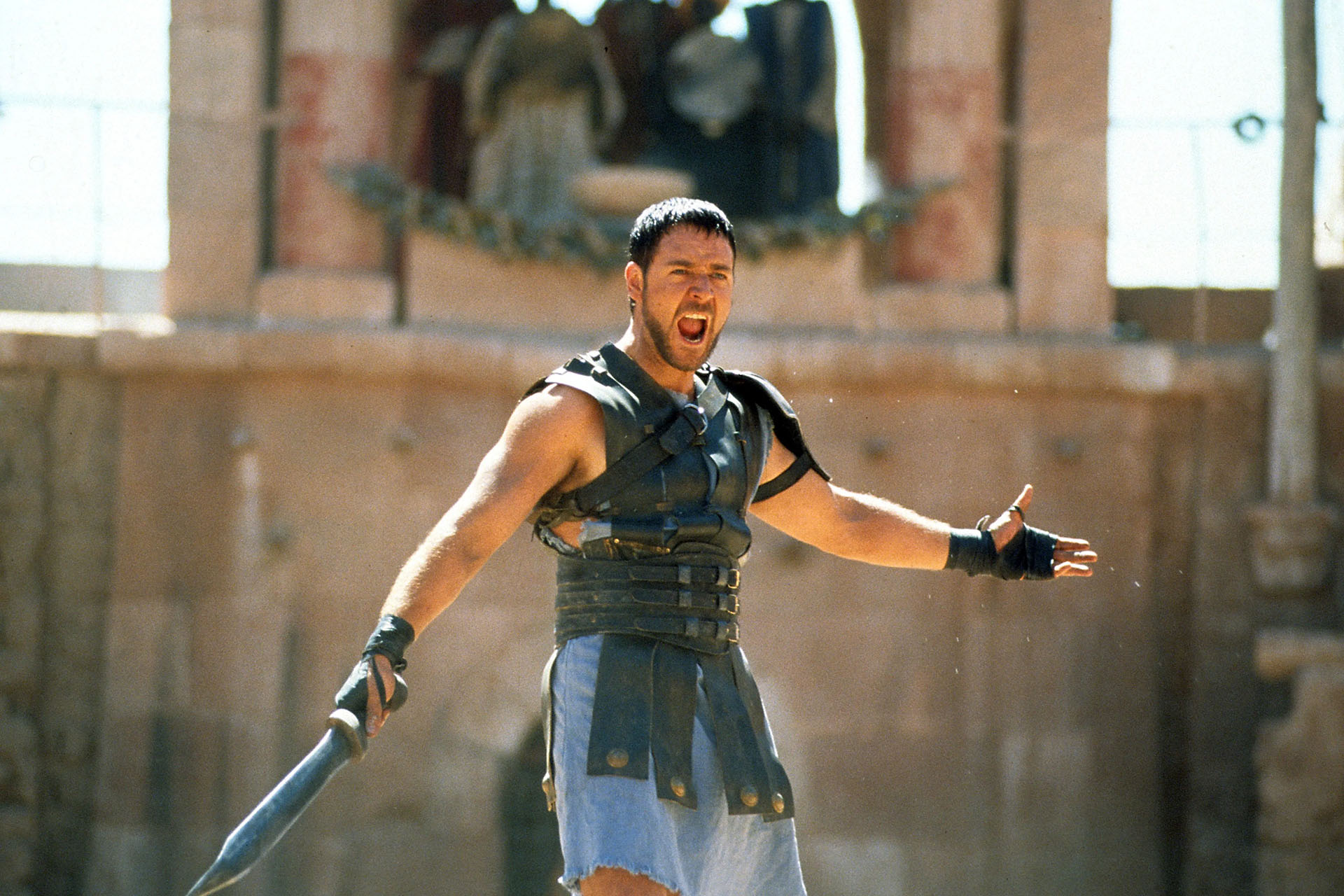 راسل کرو در فیلم Gladiator