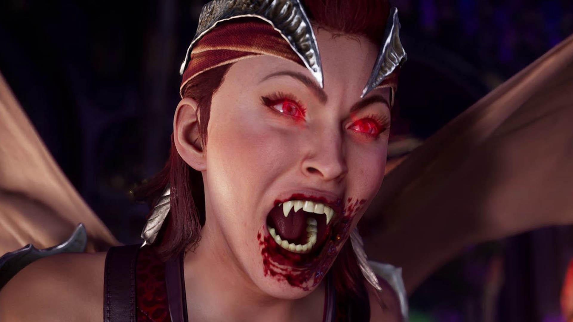 شخصیت نیتارا درحال فریاد زدن در مجموعه Mortal kombat