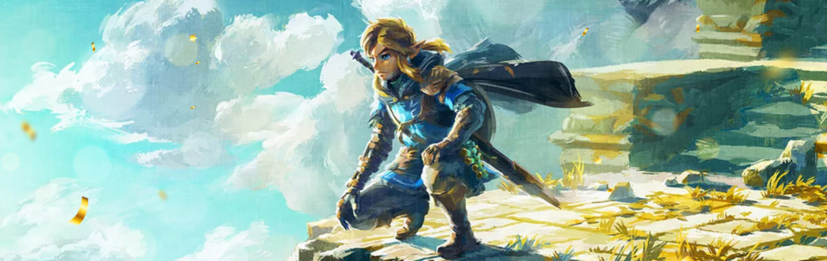 لینک نشسته در بازی The Legend of Zelda: Tears of the Kingdom