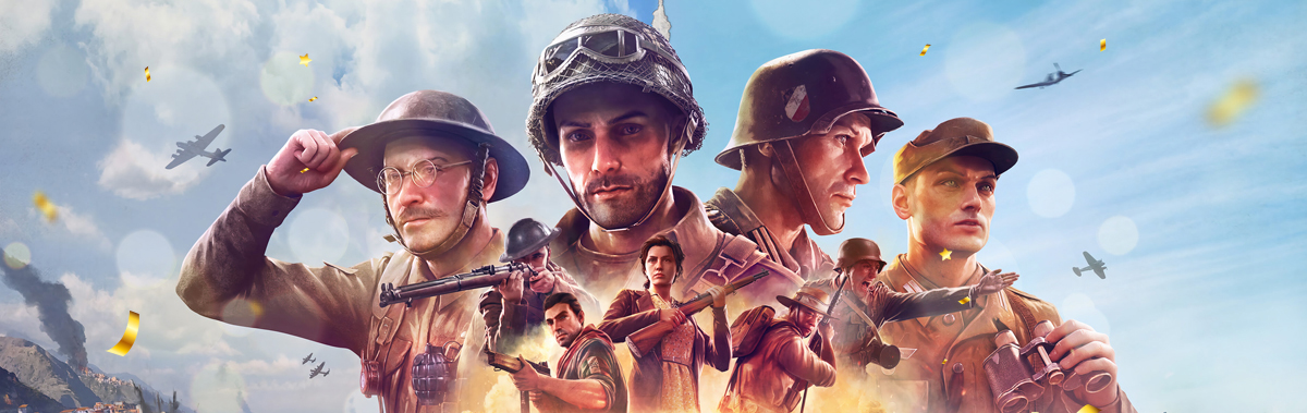سربازها در پوستر بازی Company of Heroes 3