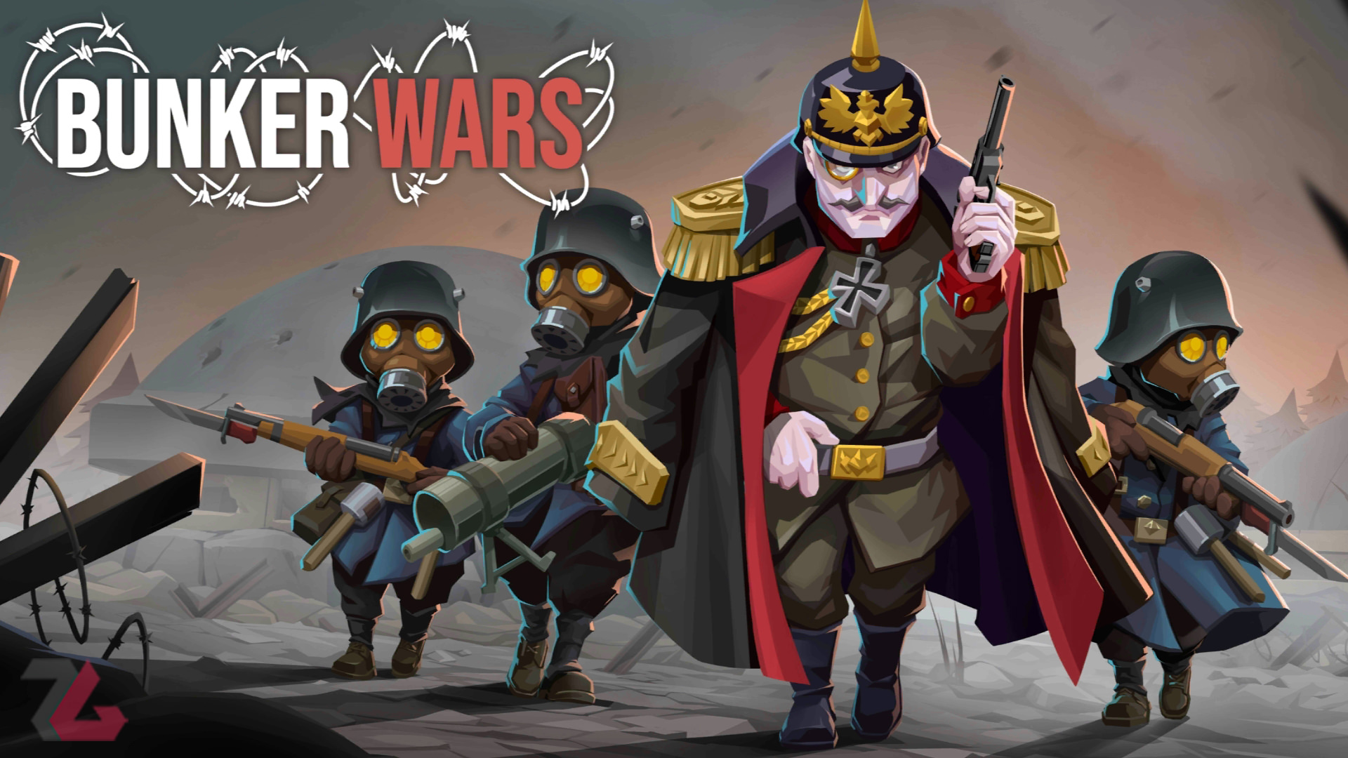 معرفی بازی موبایل Bunker Wars: WW1 RTS Game | نبرد برای پناهگاه