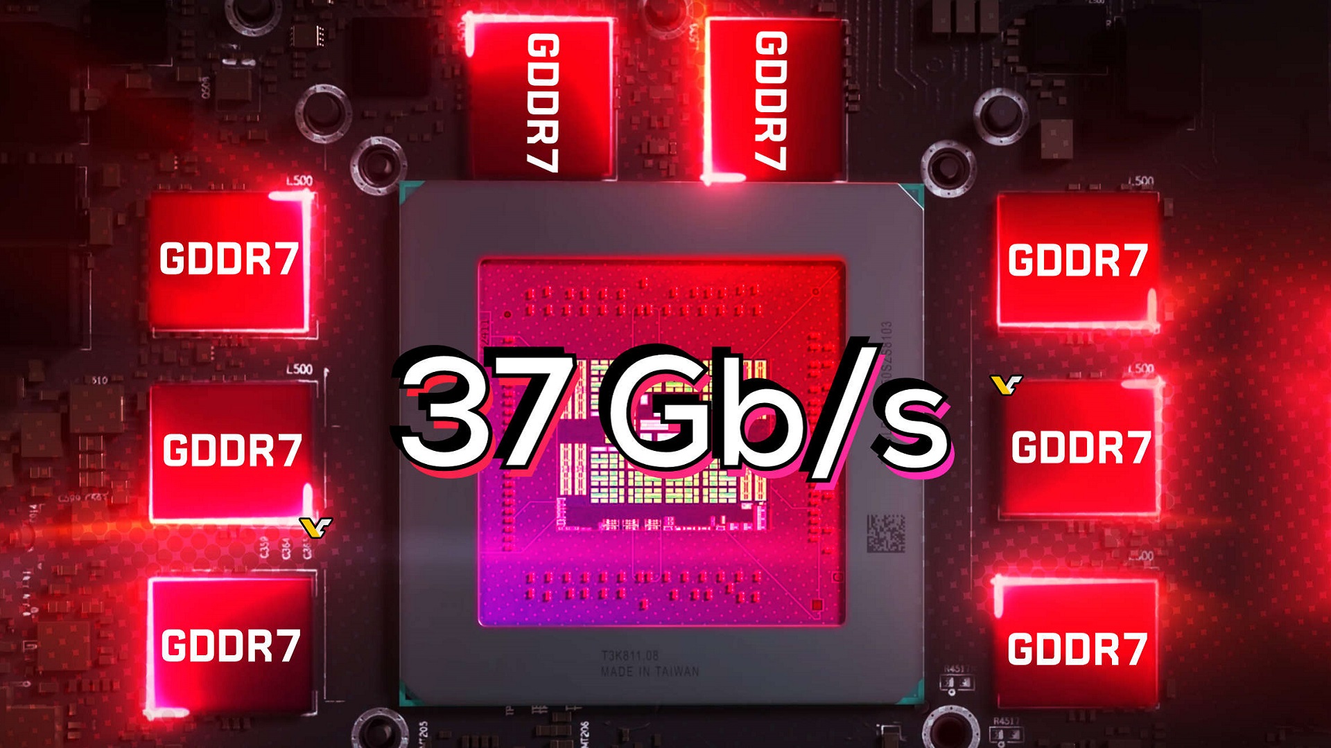 سامسونگ به‌زودی از حافظه گرافیکی ۳۷ گیگابیتی GDDR7 رونمایی می‌کند