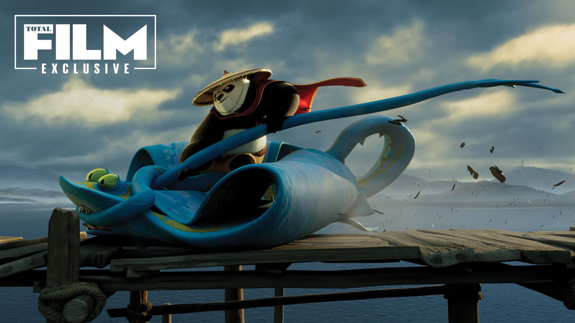 غلبه پو بر سفره ماهی در انیمیشن Kung Fu Panda 4 