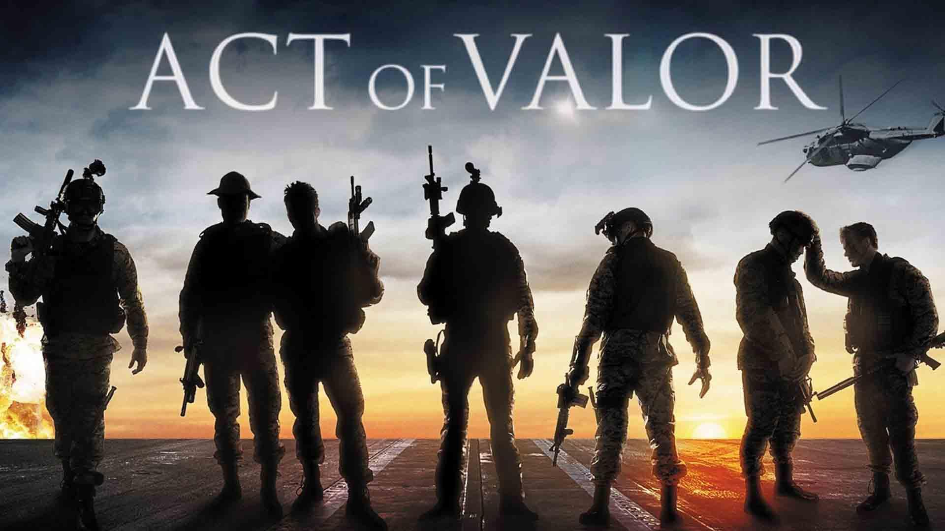شخصیت‌های کماندو با لباس‌های نظامی در فیلم Act of Valor