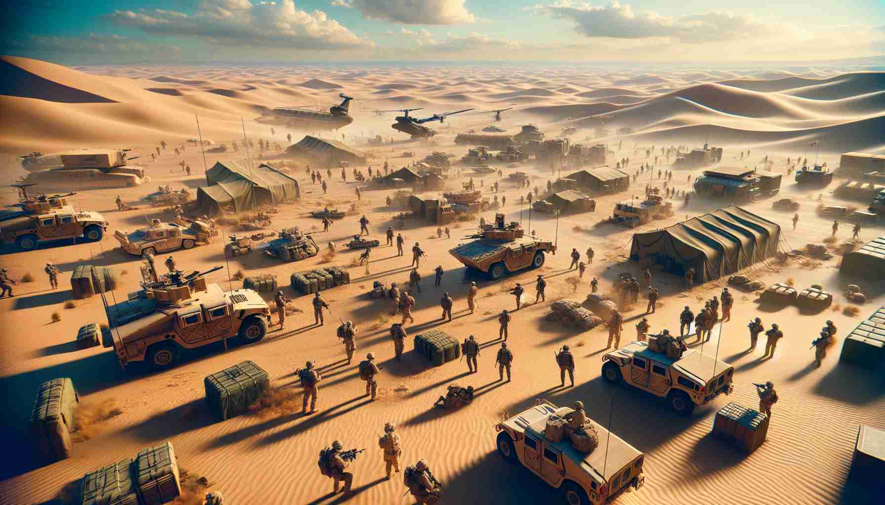 تصویر هوش مصنوعی از جنگ خلیج فارس در بازی Call of Duty: Black Ops Gulf War