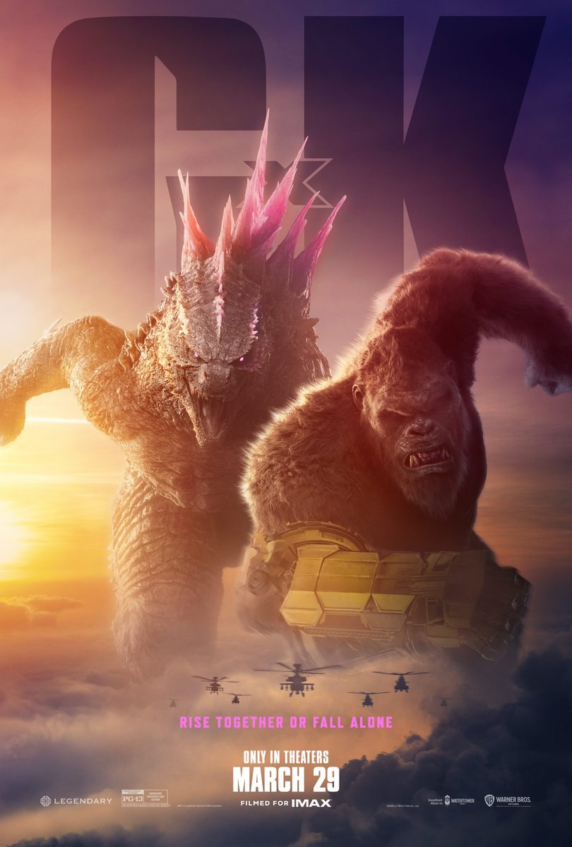 پوستر جدید فیلم Godzilla x Kong: The New Empire