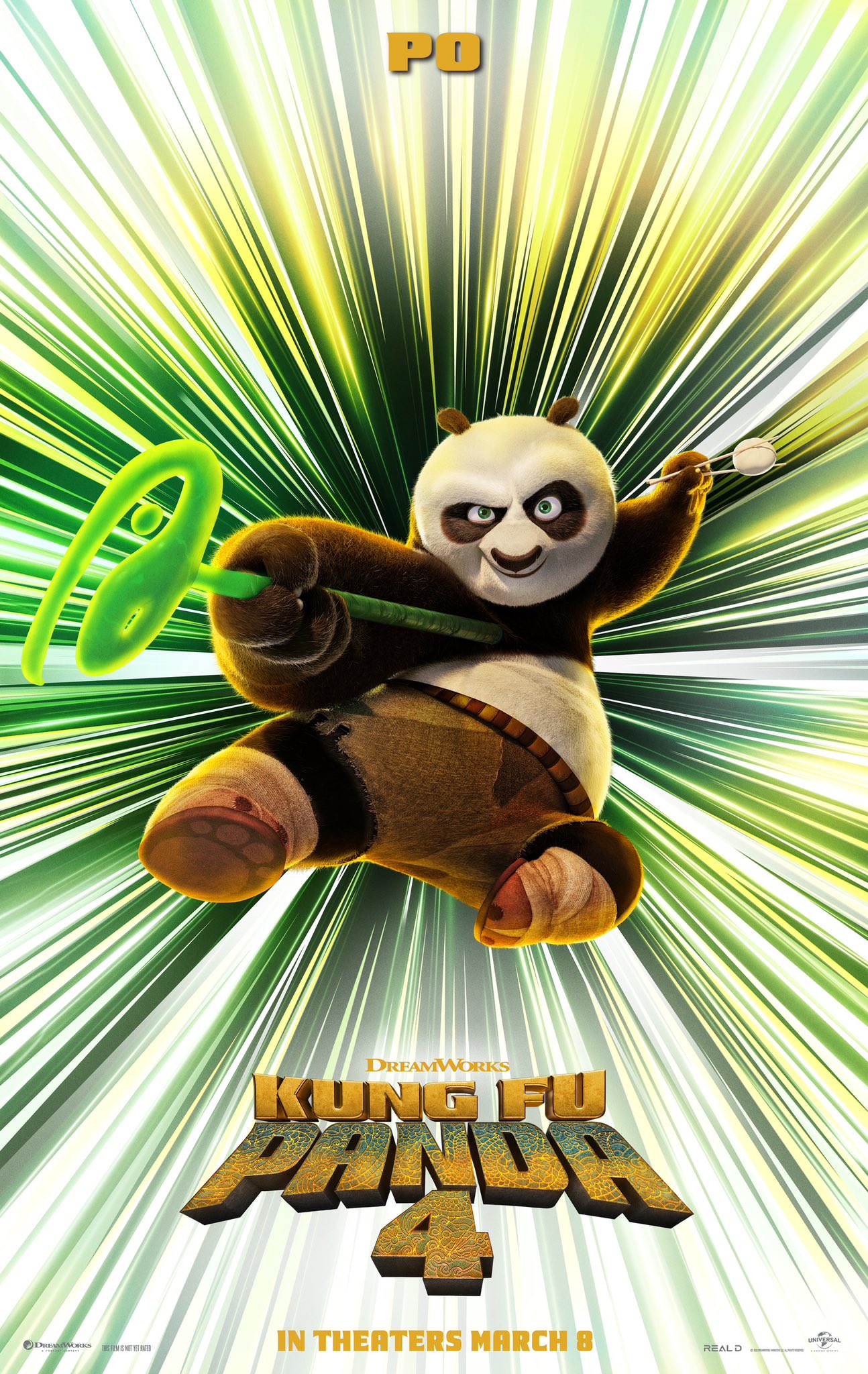 پوستر پو در انیمه Kung Fu Panda 4;